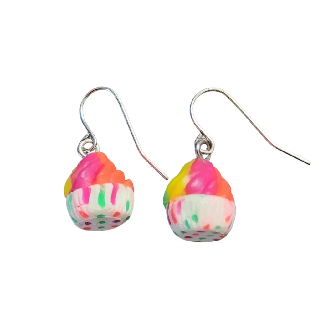 💥4 For $20💥Colorful Cupcake Earrings